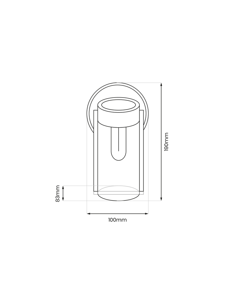 MILAGRO Kinkiet Solarny Vivi 3000K