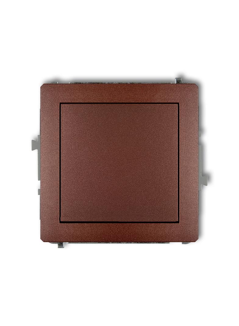 DECO Mechanizm łącznika schodowego (jeden klawisz bez piktogramu) brązowy metalik