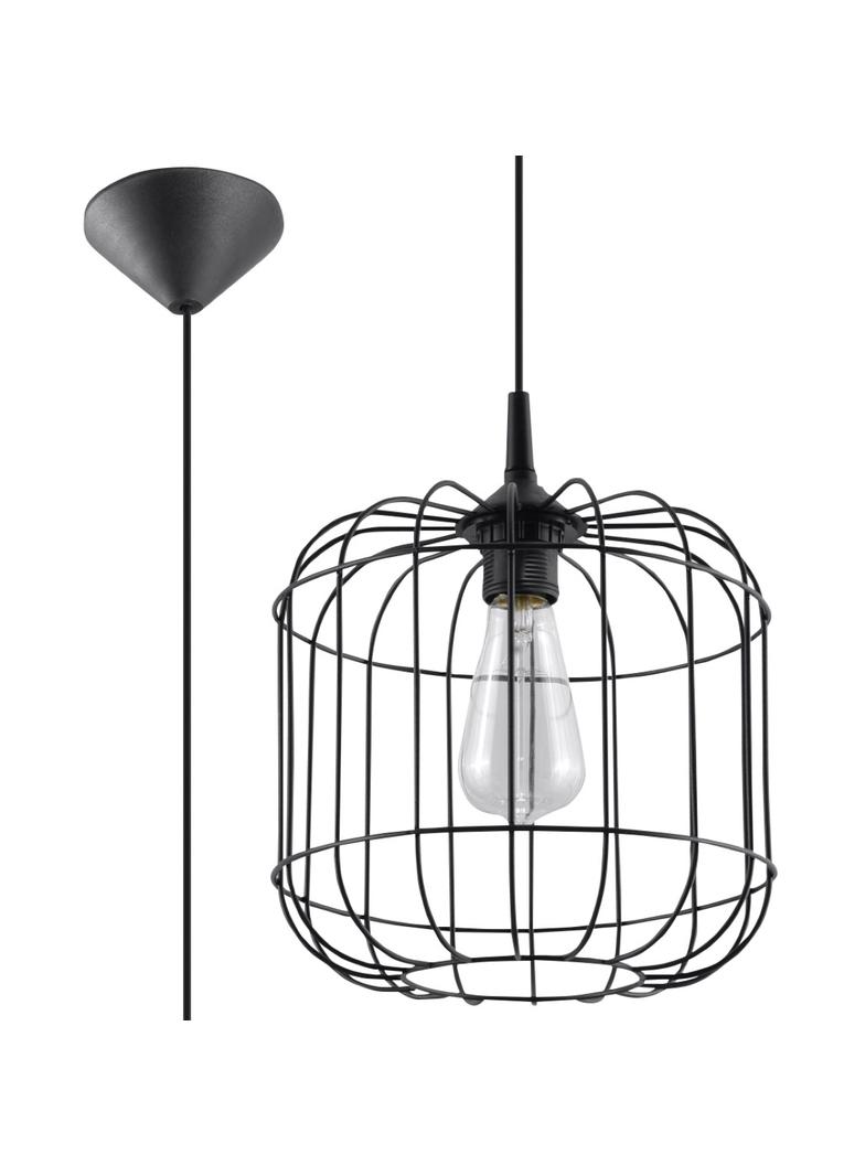 Sollux Lampa wisząca CELTA czarna SL.0296