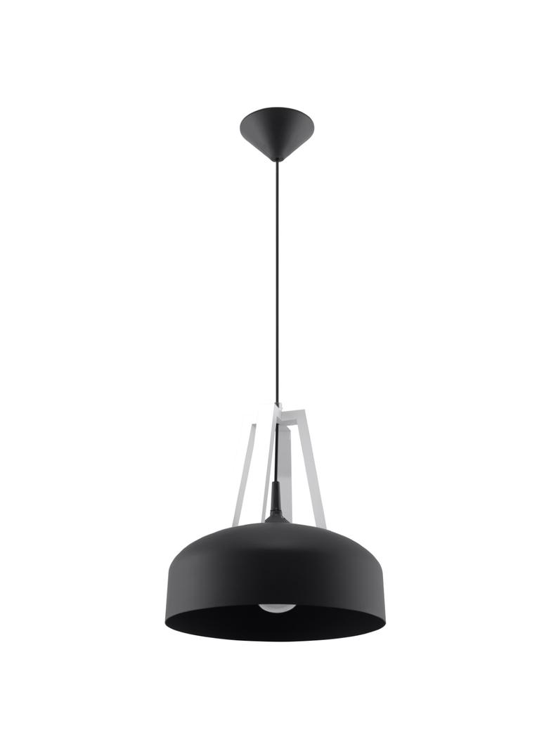 Sollux Lampa wisząca CASCO czarna/biała SL.0389