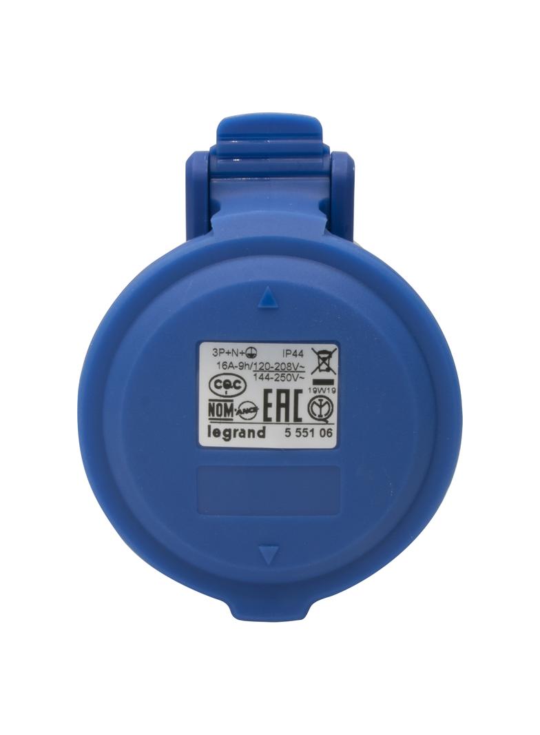 P17 TEMPRA PRO GNIAZDO PRZENOŚNE 16A 3P+N+Z 230V IP44, Legrand