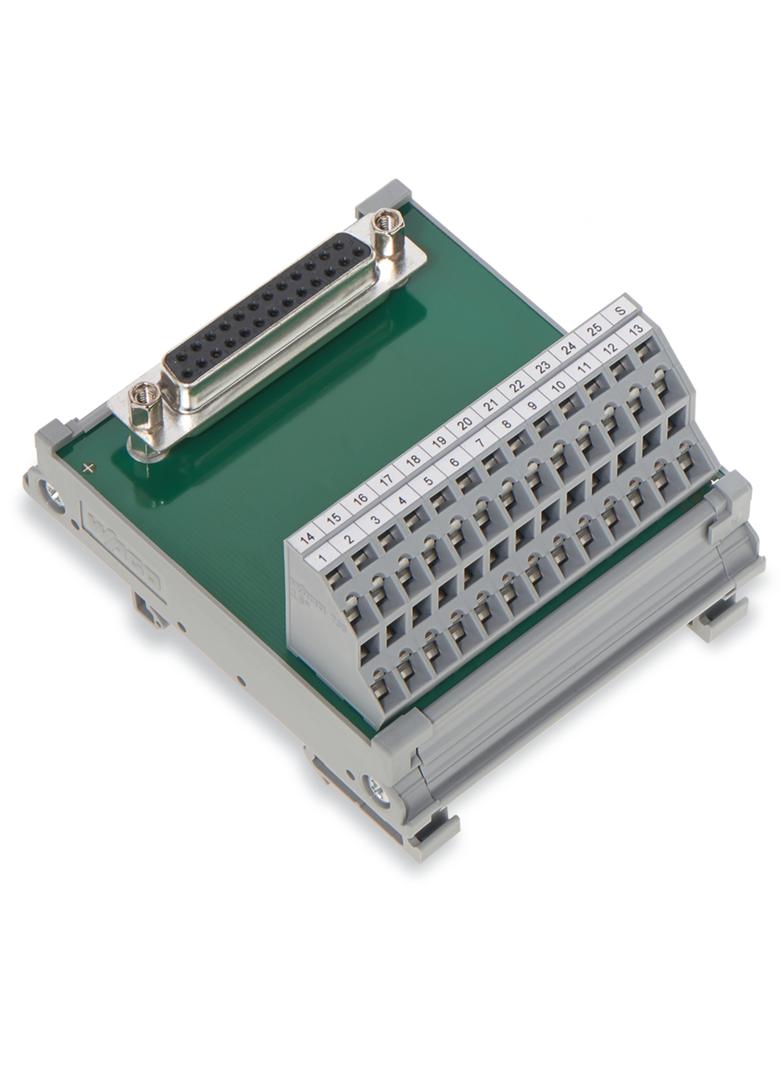 moduł przejściowy ze złączem żeńskim D-Sub 25-polowy