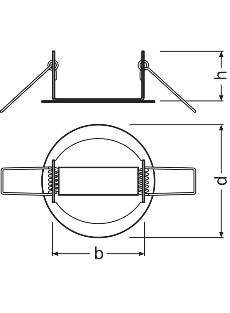 Adapter do montażu czujników w suficie podwieszanym DALI LS/PD CI KIT