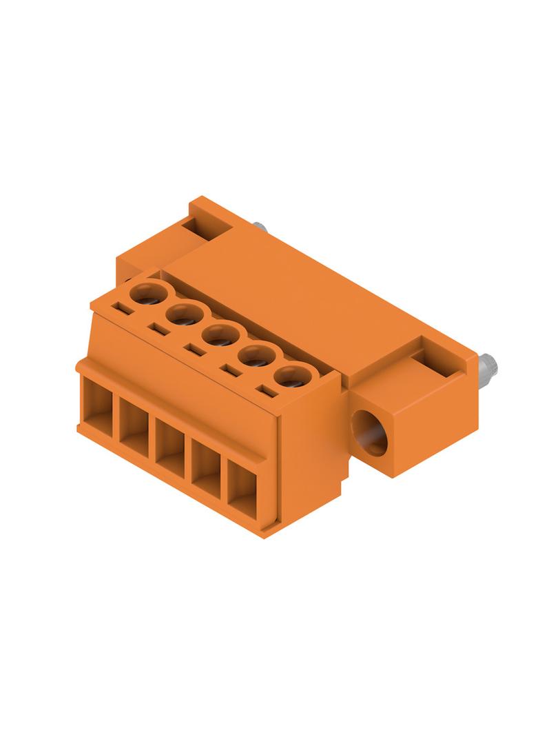 SCZ 3.81/05/180FI SN OR BX Wtyk PCB (złącze wiązki), 3.81 mm, Liczba biegunów: 5, Przyłącze z jarzmem /50szt./ 1970320000 WEIDMÜLLER