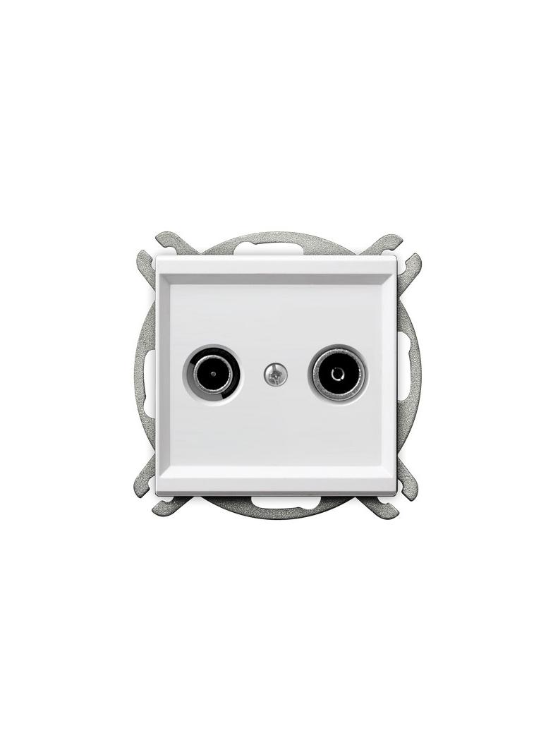 SONATA Gniazdo RTV końcowe - kolor biały mat