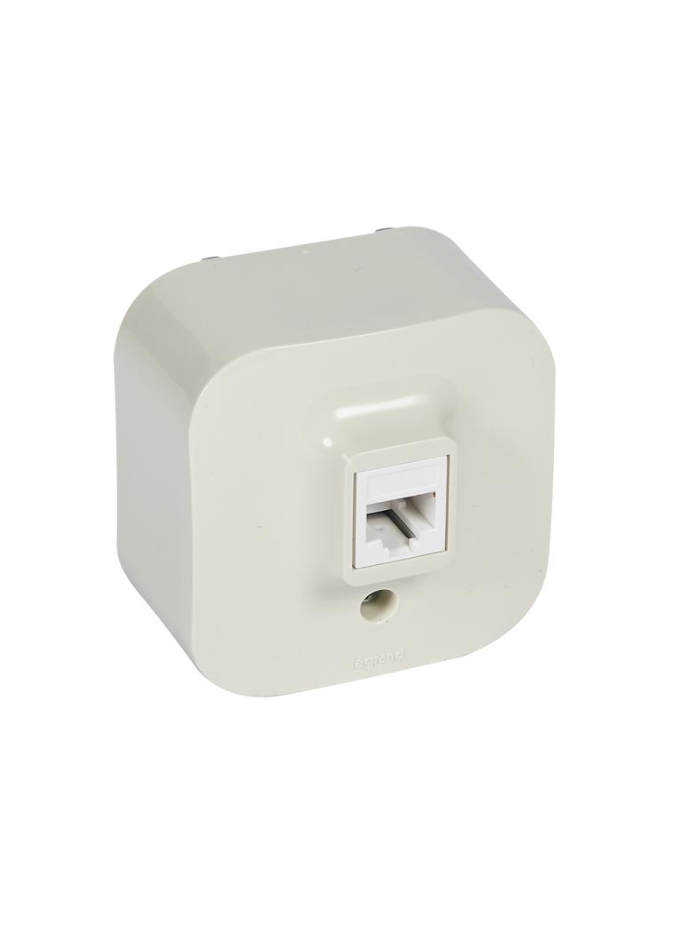 FORIX IP20 - GNIAZDO 1XRJ45 KAT. 5E UTP KREMOWE, Legrand