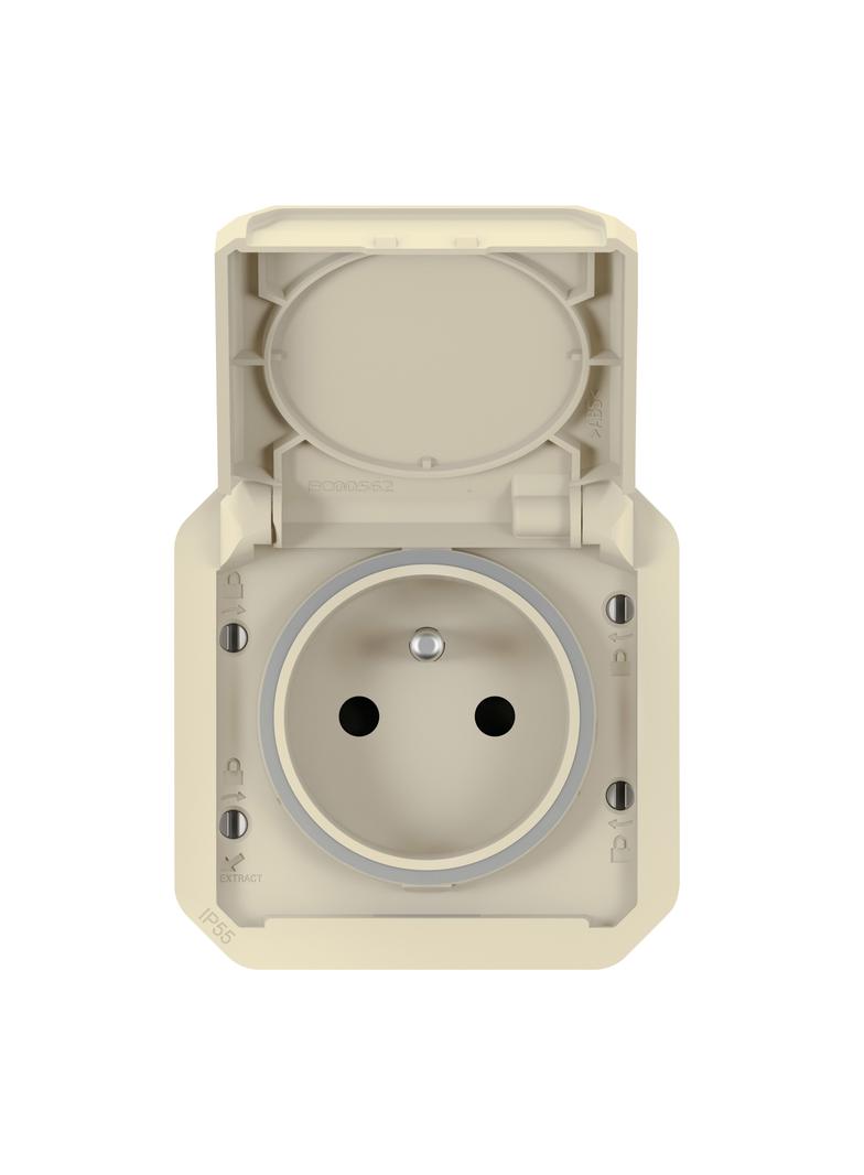 NOWE PLEXO - GNIAZDO 2P+Z ZACISKI AUTOMATYCZNE MECHANIZM 16 A - 250 V PIASKOWE 069828L LEGRAND
