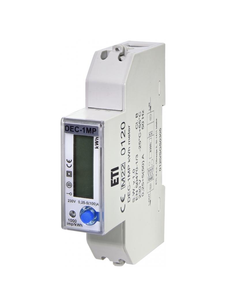 DEC-1MP wskaźniki zużycia energii 1-fazowy z analizą parametrów sieci