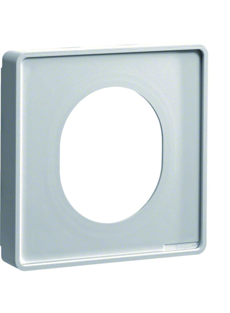 tehalit.WA Maskownica gniazda CEE w BR/BRN/DA PC/ABS bezhalogenowy jasnoszary G33747035 HAGER