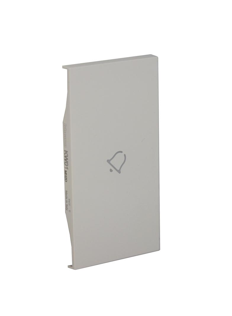 LIVING NOW 'MY HOME' - KLAWISZ Z SYMBOLEM  DZWONEK  - 2 MODUŁY - BIEL, Bticino