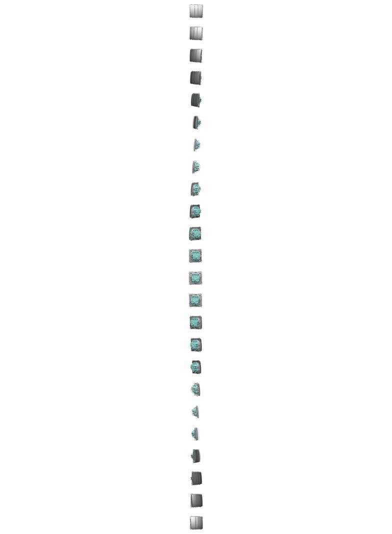 Simon Basic Przycisk potrójny z podświetleniem LED 10A szybkozłączka satynowy