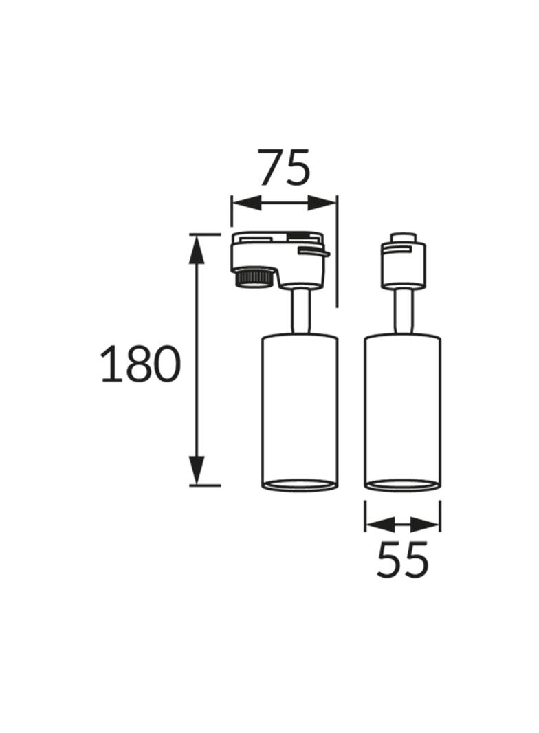 Oprawa do zamontowania na szynoprzewodzie DARIA TRA GU10 BLACK