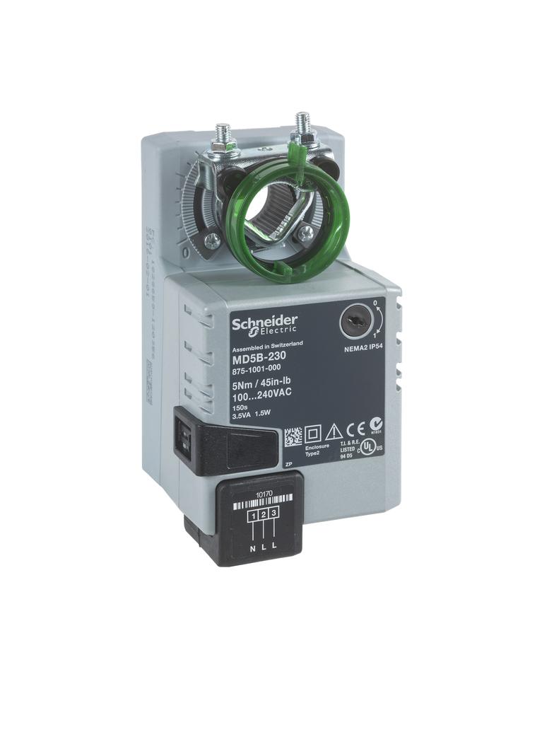 MD10, siłownik przepustnicy, 10 Nm, sterowanie on/off, zasilanie 230 VAC