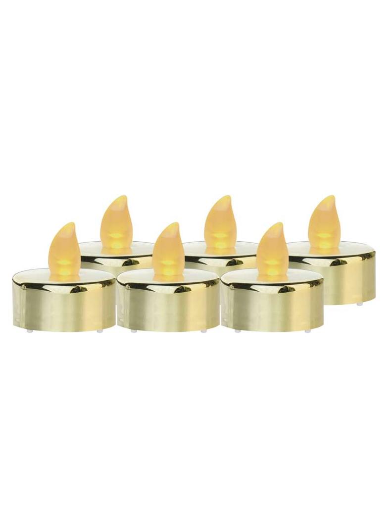 Świeczki tealight złote 6x CR2032 vintage kpl. 6 szt. DCCV13 EMOS
