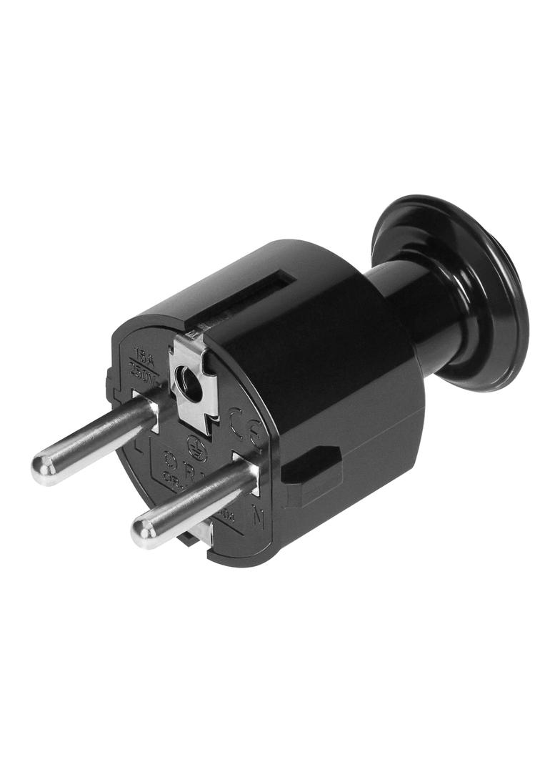 Wtyczka prosta Uni-Schuko 16A, 230V, czarna