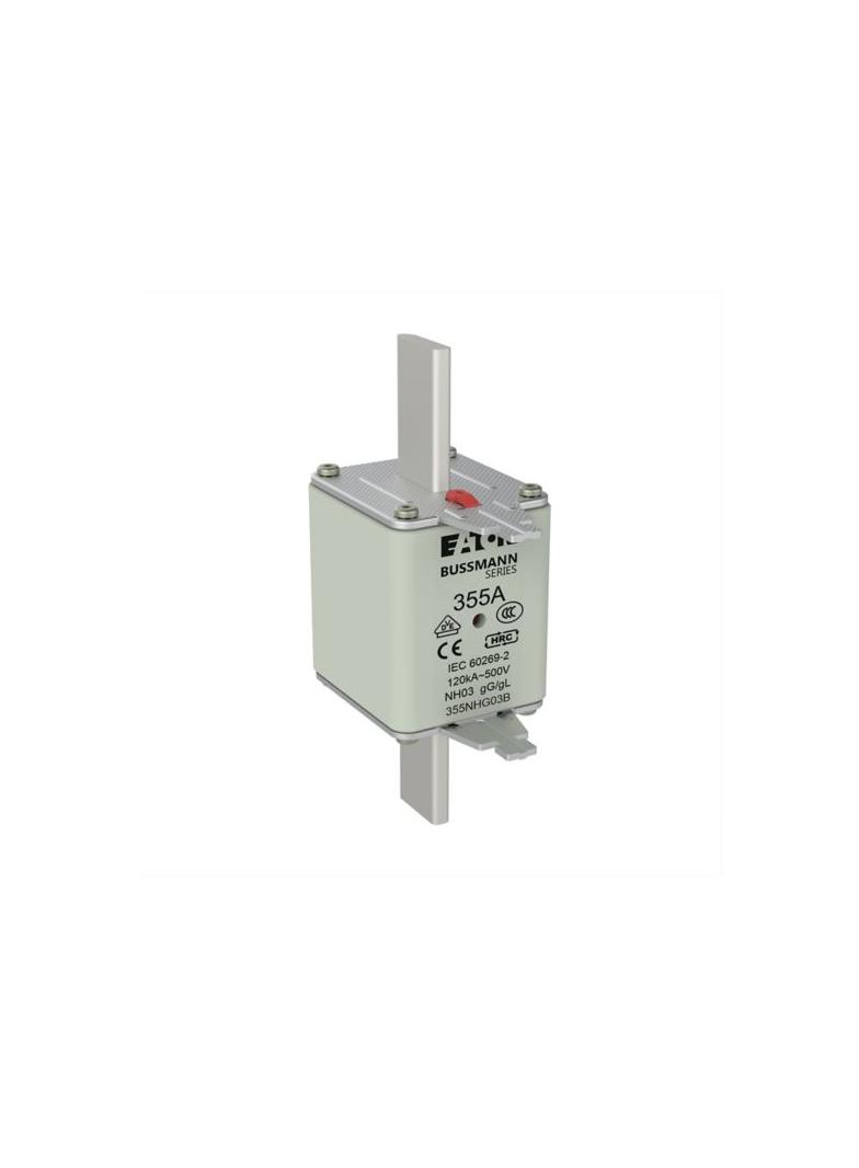 NH FUSE 355A 500V GG/GL SIZE 03 Wkładka NH03 355A 500V GL/GG podwójny wskaźnik 355NHG03B EATON
