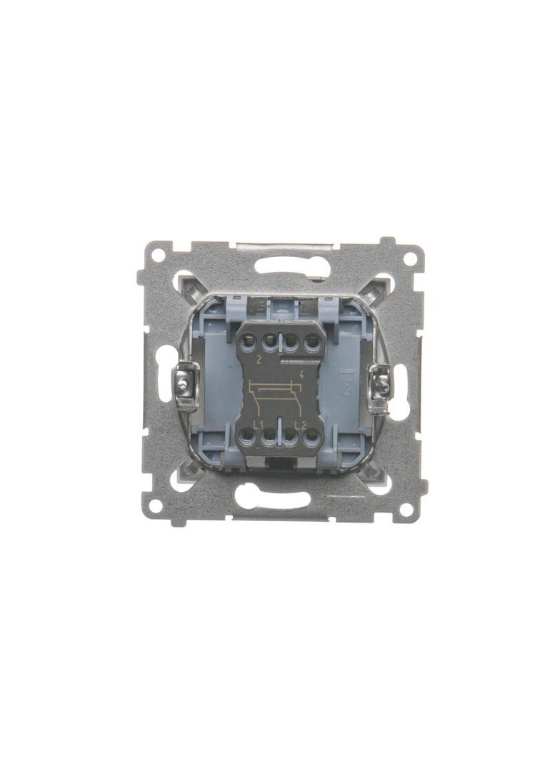 Simon 54 Łącznik krzyżowy bez piktogramu 16A 250V zaciski śrubowe srebrny mat DW7A.01/X/43 KONTAKT