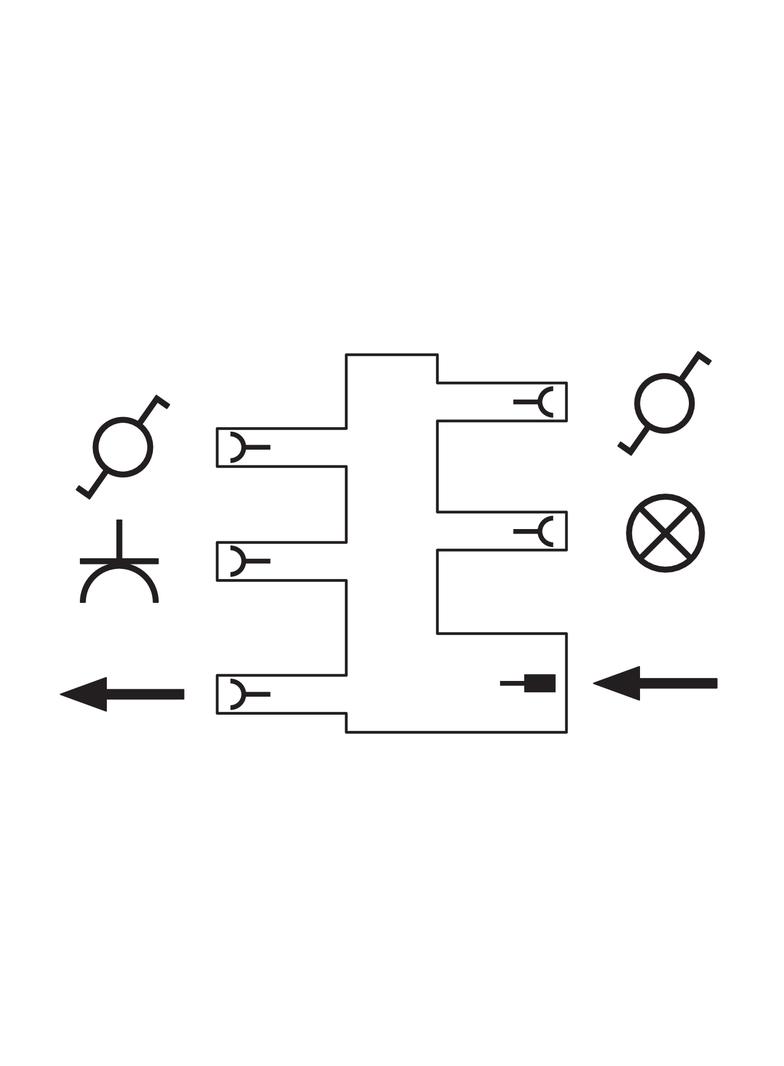 WINSTA rozgałęźnik sterowanie oświetl. schod. czarny