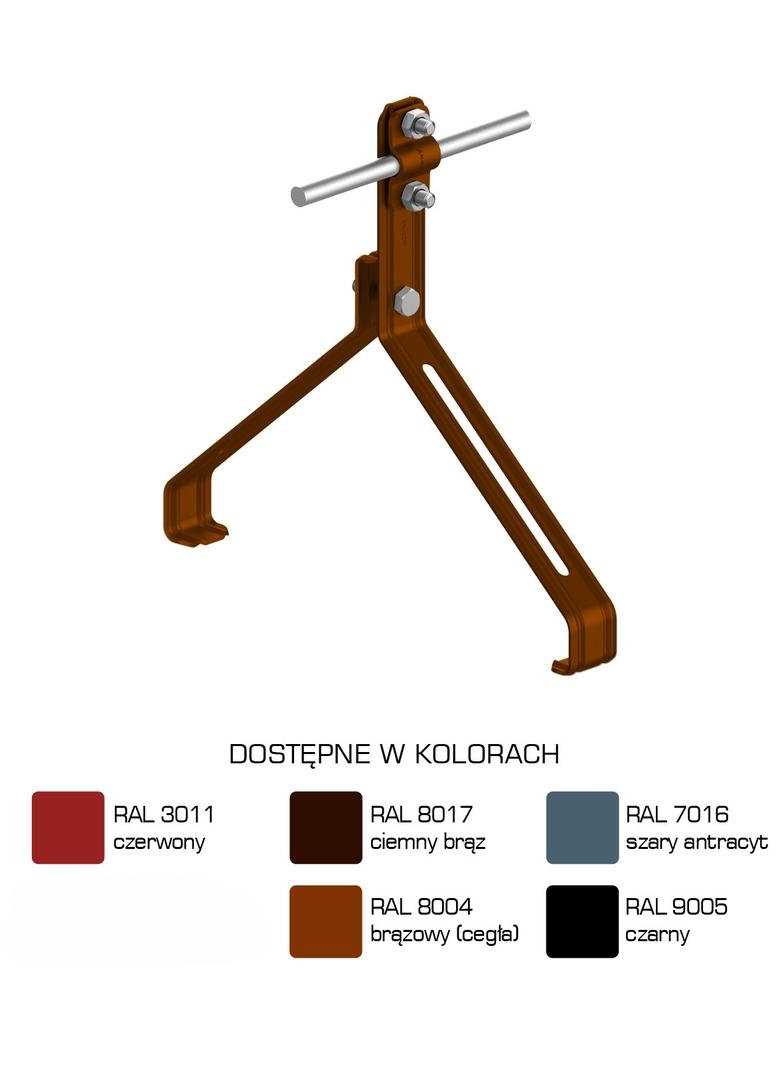 AN-151P/LA/-N Uchwyt gąsior.prof. Z-śruba WZÓR 20 H=10 cm /LA/