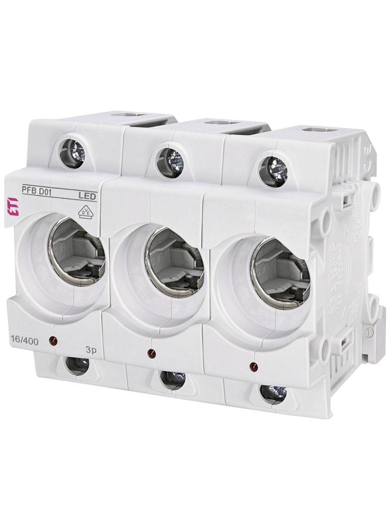 Gniazdo bezpiecznikowe PFB D01 PFB D01 3p LED 002510014 ETI