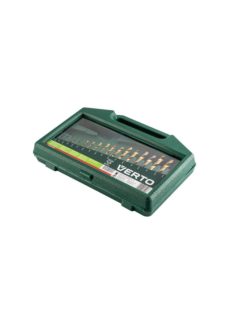 Wiertła do metalu HSS-TiN, 1.0-10.0 mm, zestaw 19 szt.