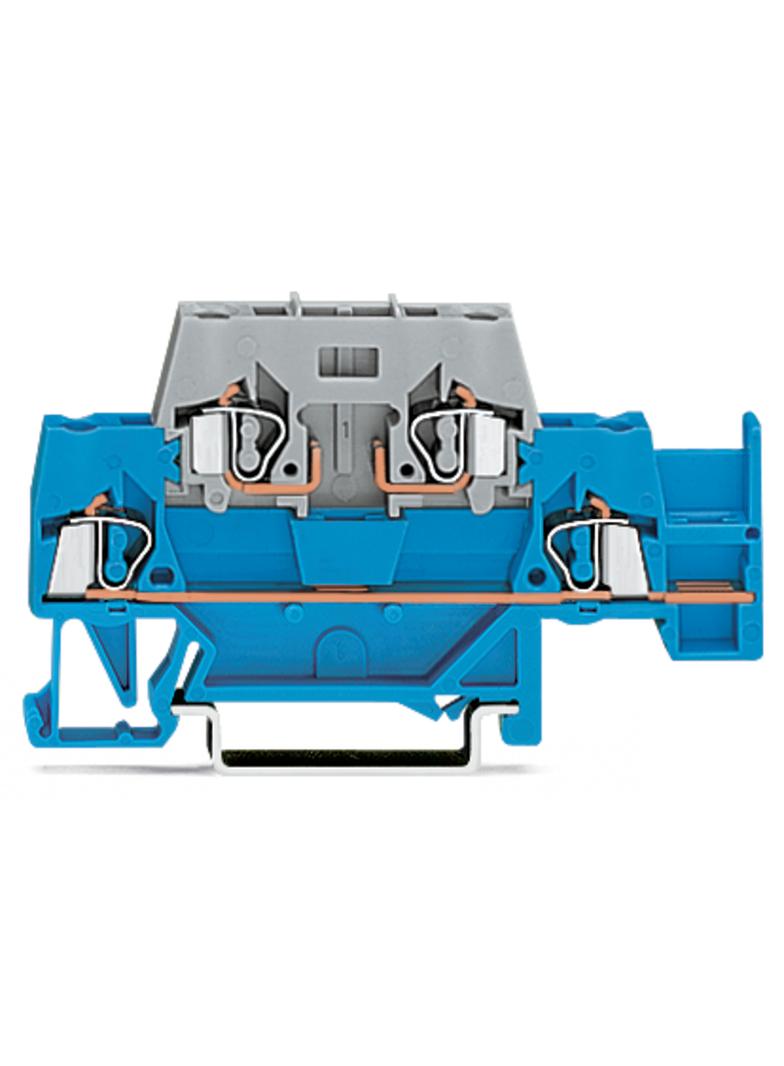 złączka dwupiętrowa L/bazowa 2,5 mm2 szara