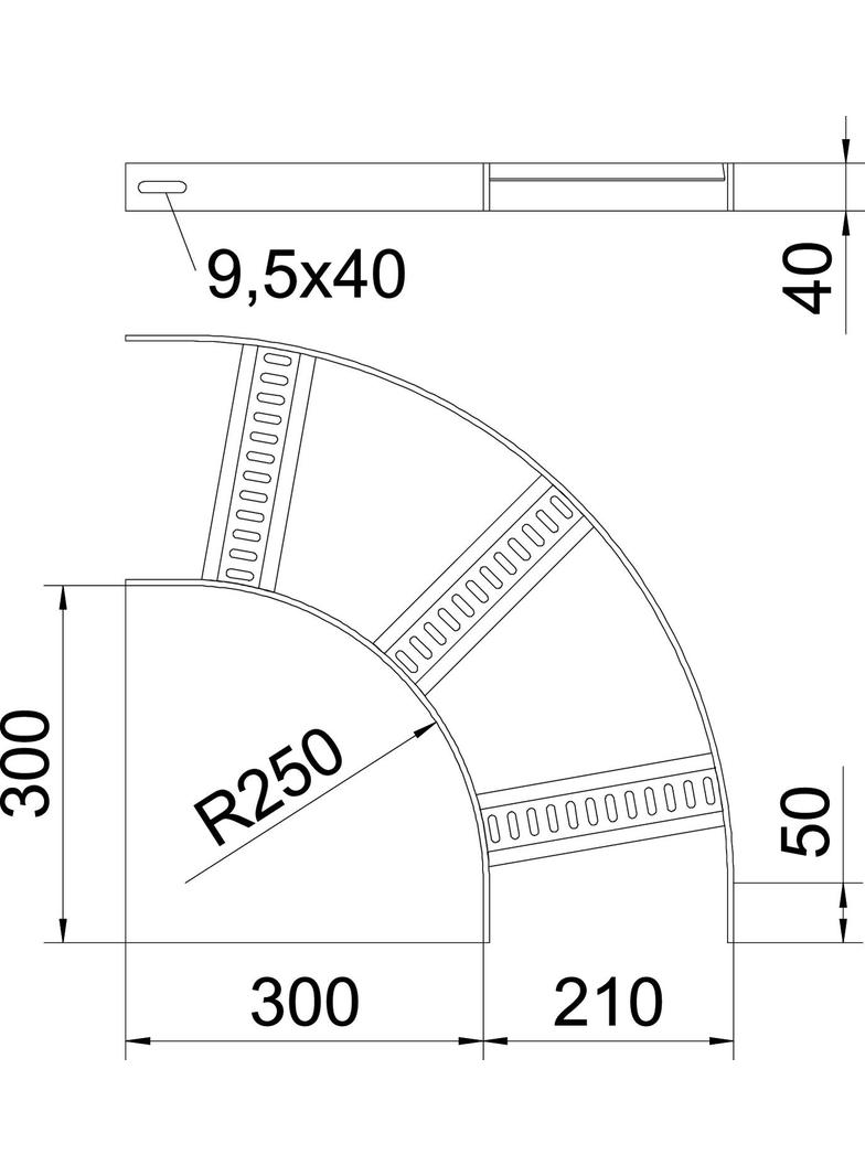 SLB 90 62 200 A2 Łuk 90°