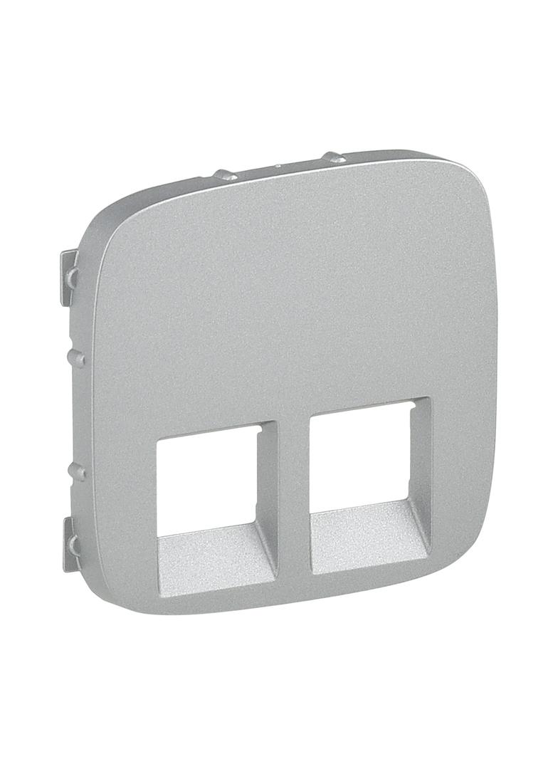 Valena Allure Plakietka Aluminium Gniazda Podwójnego 2Xrj11 Kategorii 6 Utp 755427 LEGRAND