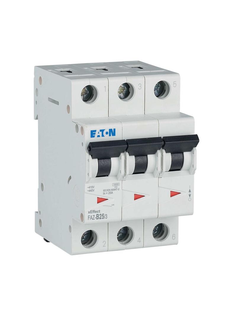 FAZ-B25/3 Wyłącznik nadprądowy 15kA B25A 3P 278849 EATON