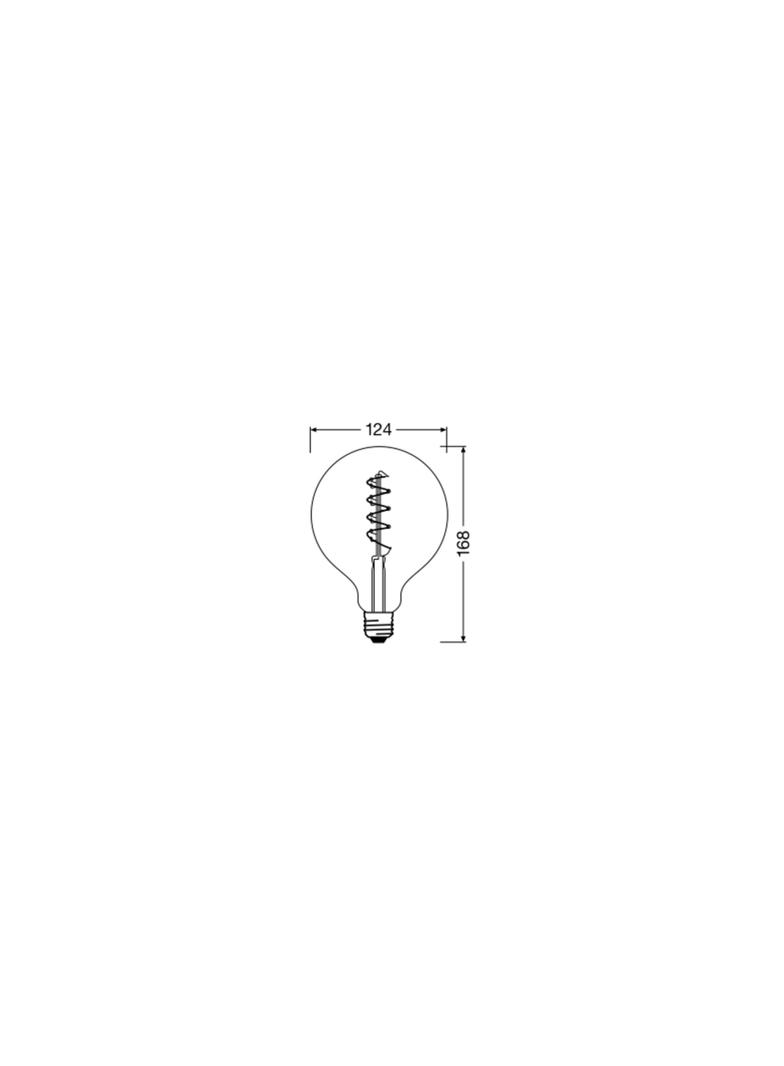 Lampa LED Vintage 1906 CL GLOBE125 Filament szkło przezroczyste SMOKE 15 non-dim 5W 818 E27