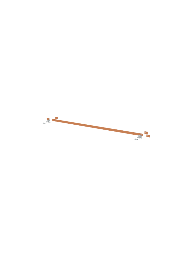 ZX2341 Szyna miedziana 30x5mm szerokość 6PW 1500mm V1, A2 (do samodzielnego montażu)