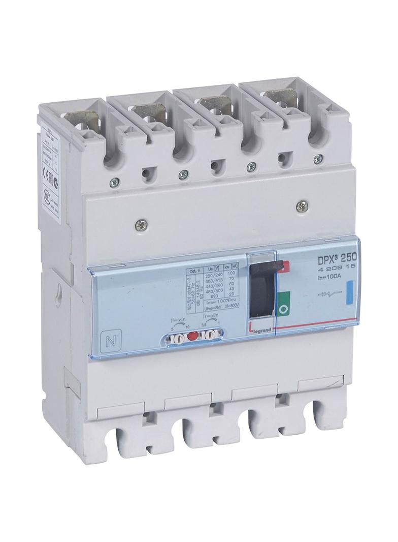 Wyłącznik DPX3 250 4P 100A 70Ka 420615 LEGRAND
