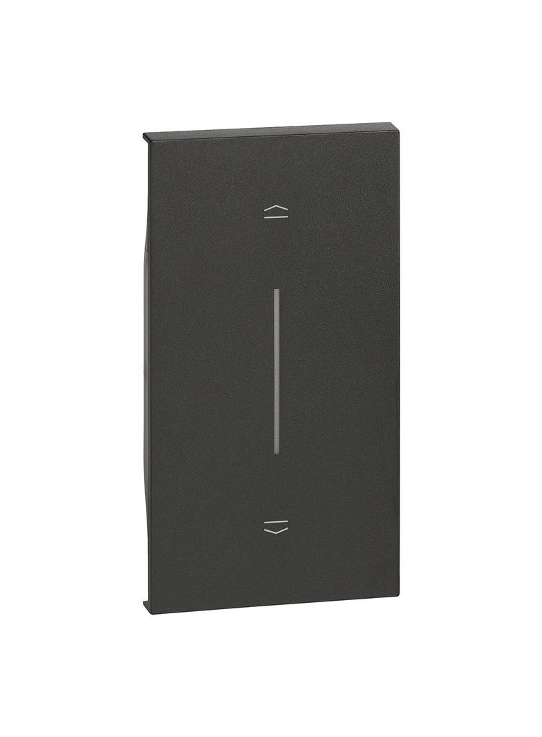 LIVING NOW 'MY HOME' - KLAWISZ Z SYMBOLEM  GÓRA/DÓŁ  - 2 MODUŁY - CZERŃ, Bticino