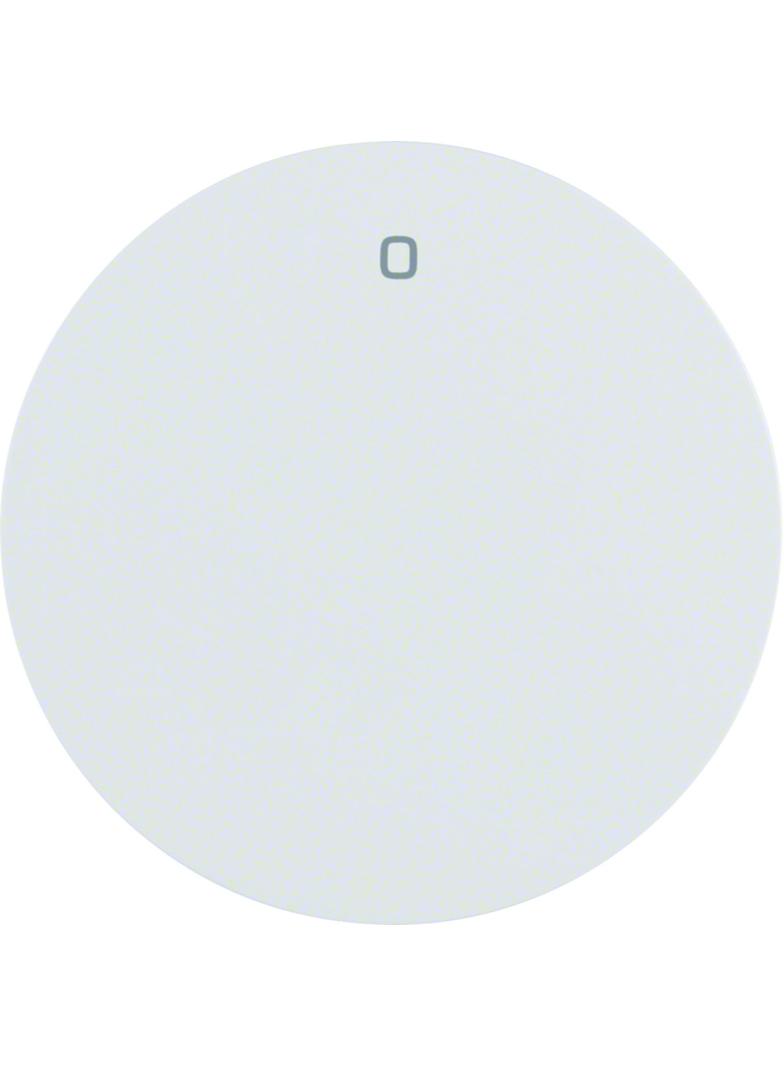 BERKER R.1/R.3 Klawisz z nadrukiem 0 do łącznika 1-klawiszowego biały 16222089 HAGER