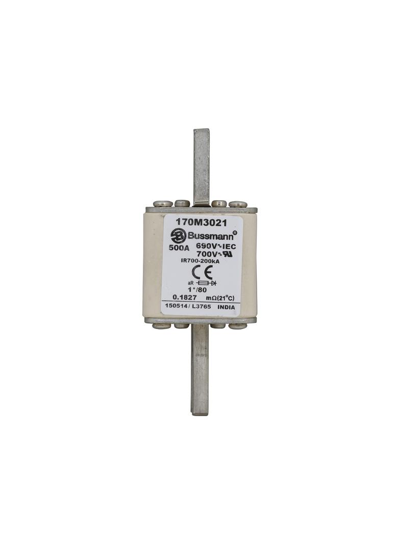 500A 690V 1*/80 aR INDICATOR FUSE Wkładka szybka 500A AC 690V compact DIN 1 45x45x104 mm, 170M3021 E