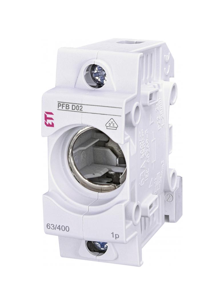 PFB D02 1p - Gniazdo bezpiecznikowe PFB D02