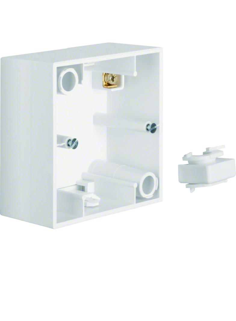 BERKER S.1 Puszka natynkowa pojedyncza biały połysk 10418989 HAGER