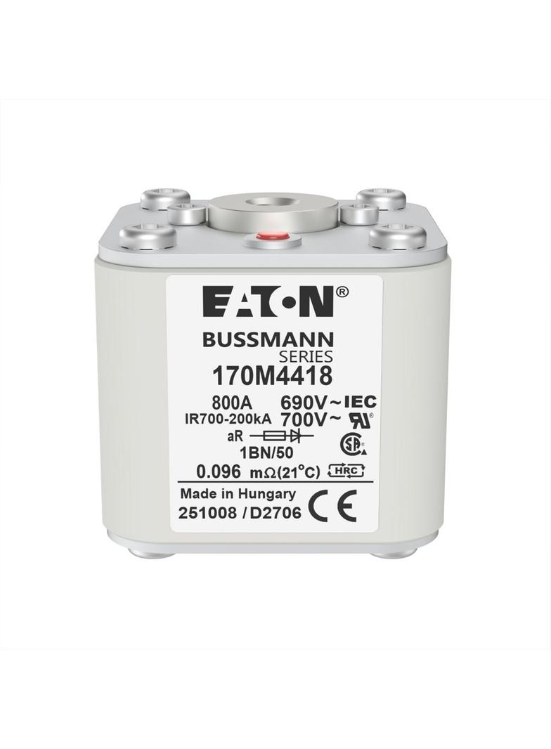 FUSE 800A 690V 1BN/50 AR UC Wkładka szybka 800A AC 690V rozmiar 1 53x69x51 mm aR IEC UL w 170M4418 E