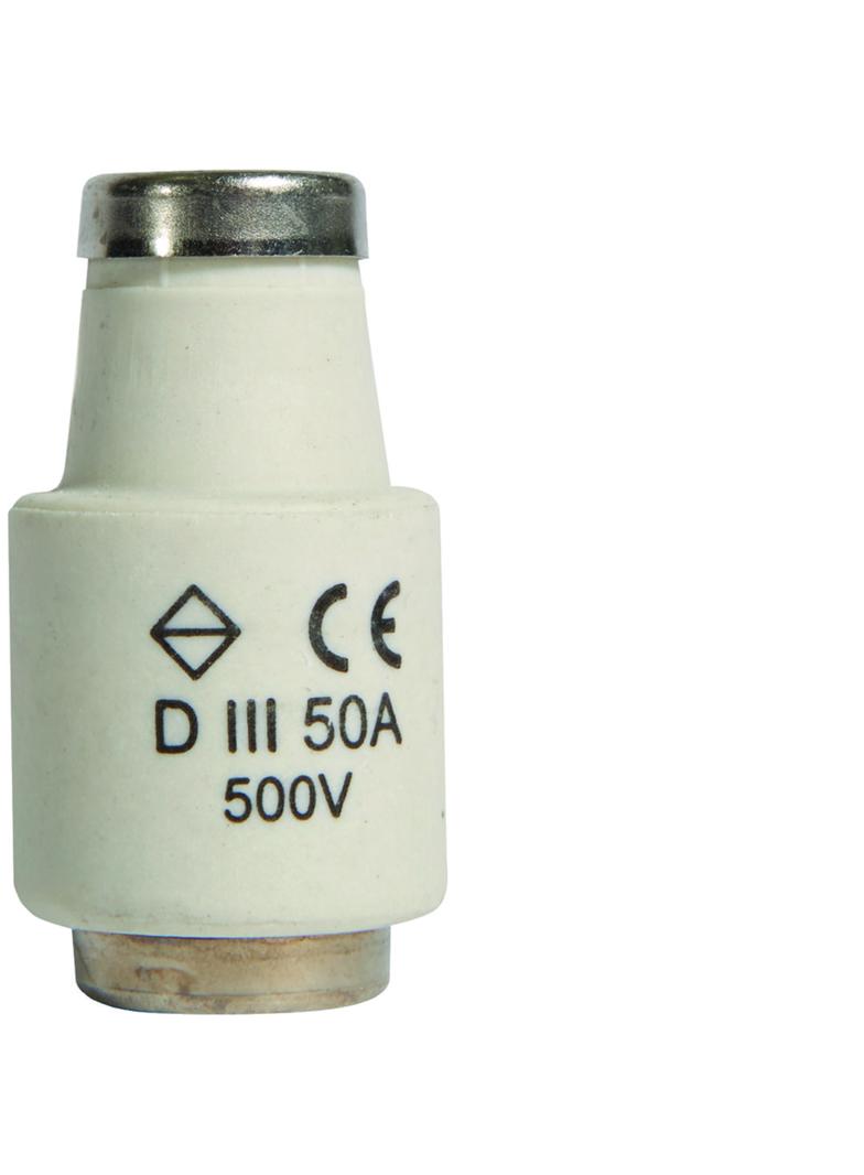 Wkładka bezpiecznikowa DIII/E33 wyk.szybkie F (Bi-Wts) 50A 500VAC LE33F50 HAGER
