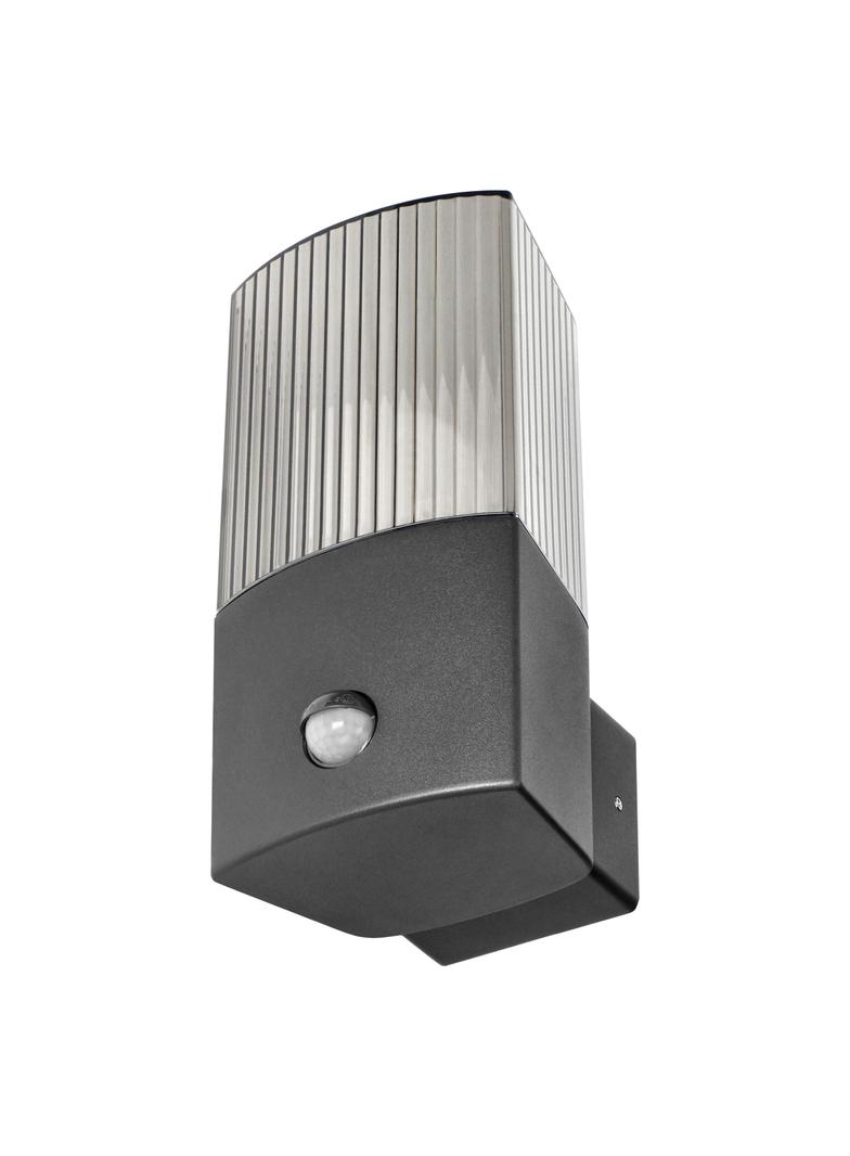 PEONIA oprawa ogrodowa hermetyczna z czujnikiem PIR E27 max. 15W IP54 czarna