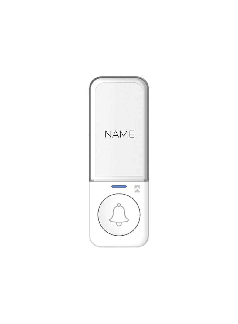 Przycisk bezprzewodowy bezbateryjny do rozbudowy dzwonków z serii SIGO, biały