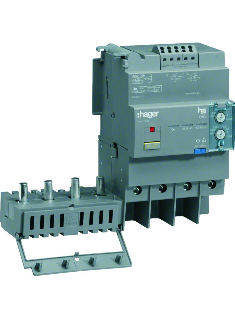 Blok różnicowo-prądowy 4P 125A regulowany HBA126H HAGER