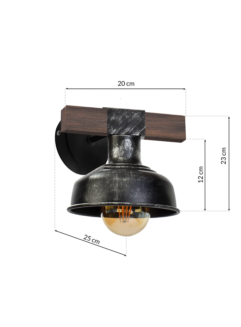 kinkiet Faro E27 czarny MLP6241 Milagro