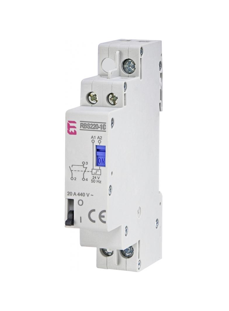 Stycznik bistabilny 20A 2P 1-przełączny 1M RBS220-1C-24V AC 002464121 ETI