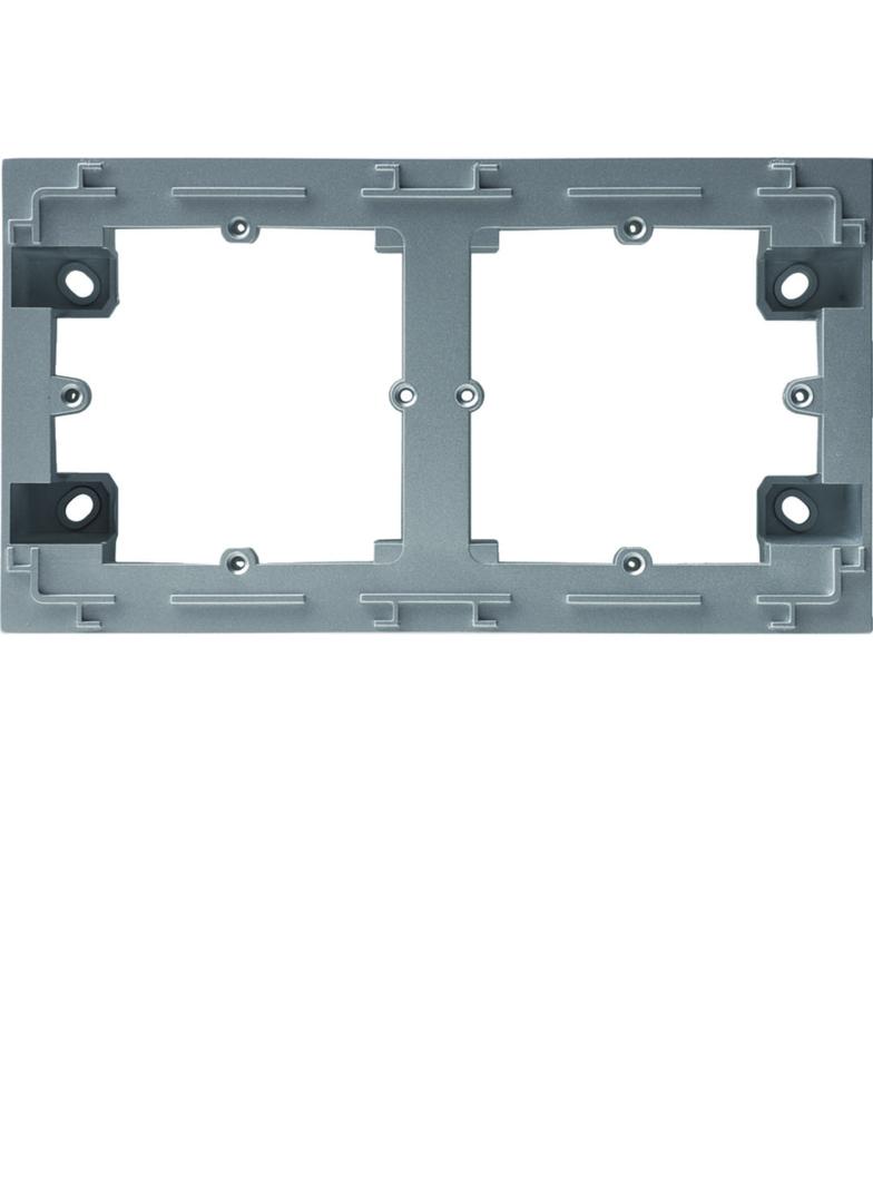 lumina intense Adapter natynkowy podwójny srebrny  WL5822 HAGER