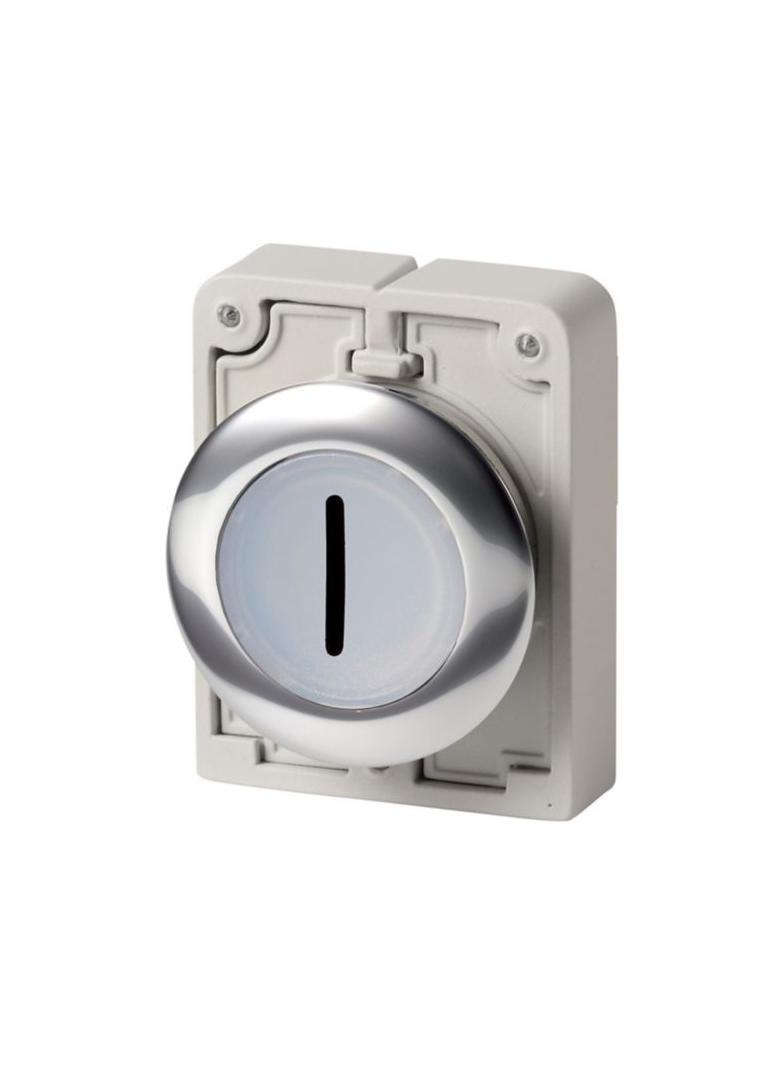 M30C-FDRL-W-X1 Przycisk podświetlany 30mm płaski bez samopowrotu I 182935 EATON