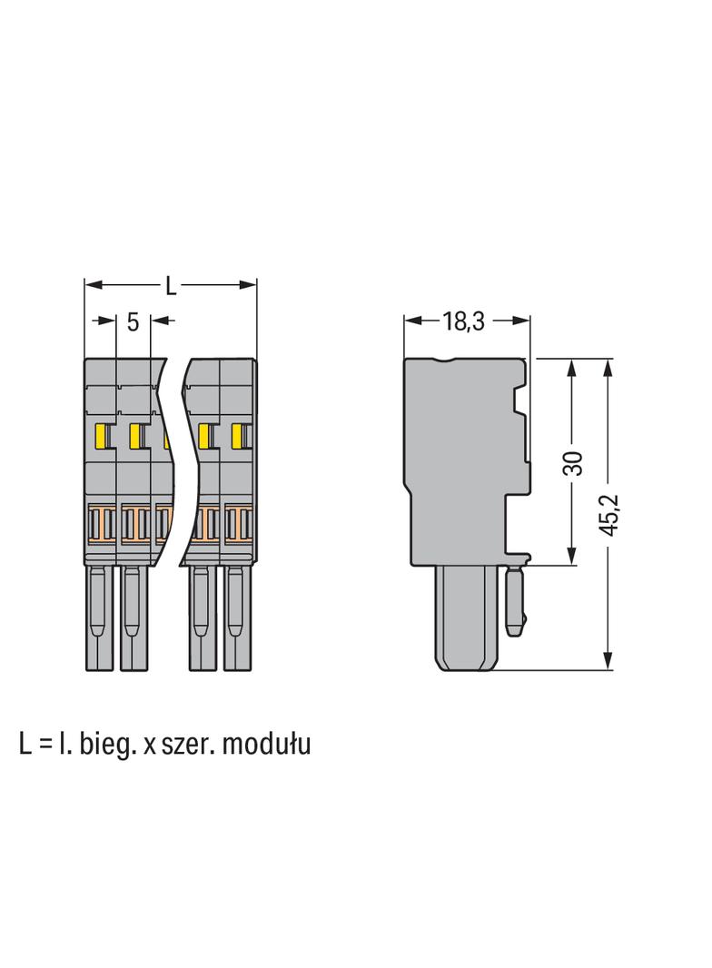 1-przewodowe gniazdo