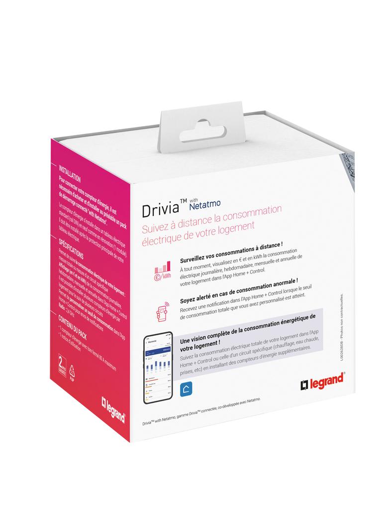 MODUŁ POMIAROWY CONNECTED EMDX3 WITH NETATMO - 110-240 V~ Z 1 ZAMKNIĘTĄ CEWKĄ PRĄDOWĄ 80A, Legrand