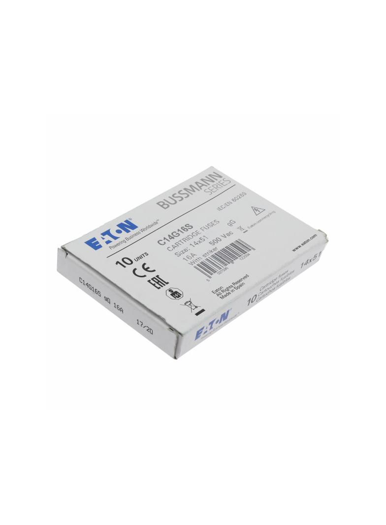 C14G16S Wkładka cylindryczna z wybijakiem 14x51 16A GG 690V AC C14G16S EATON