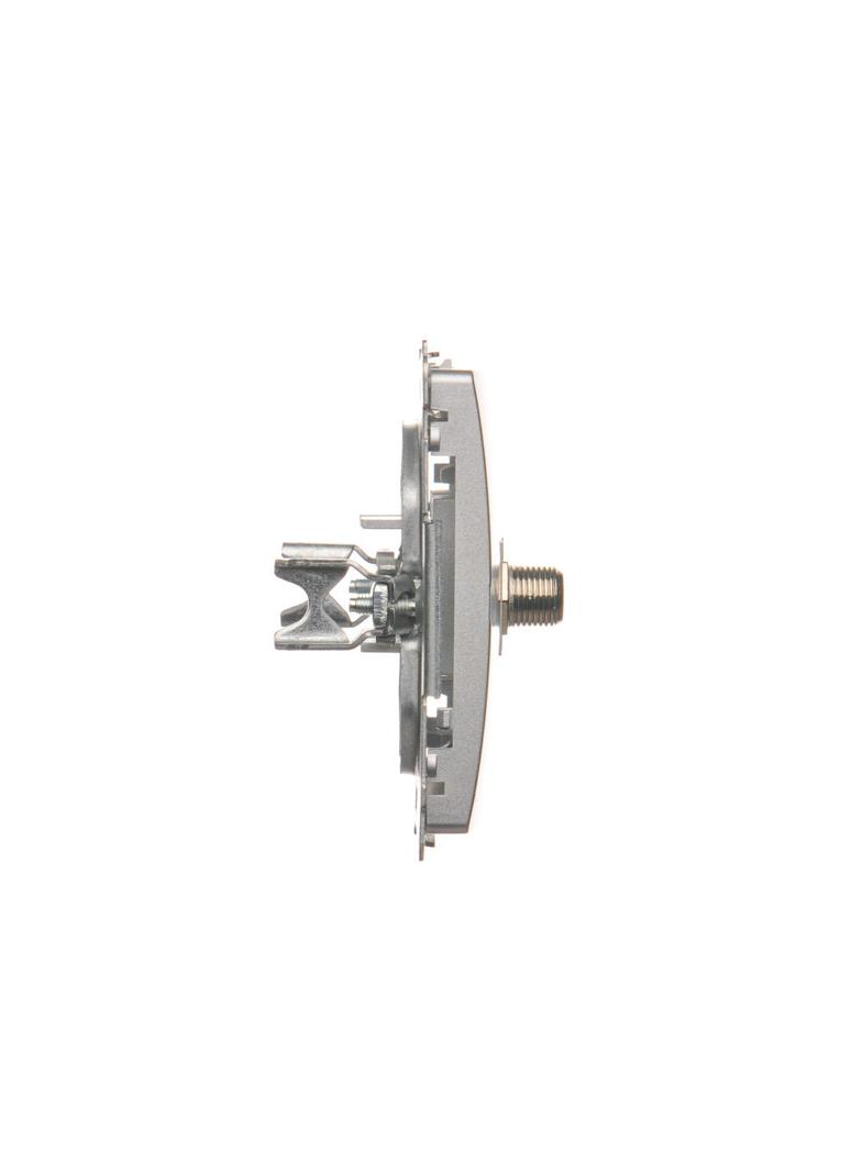 Simon Basic Gniazdo antenowe typu pojedyncze  srebrny mat